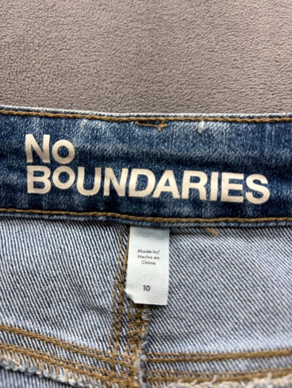 No Boundaries Men's Straight Jeans in Light Blue - Picture 2 of 7